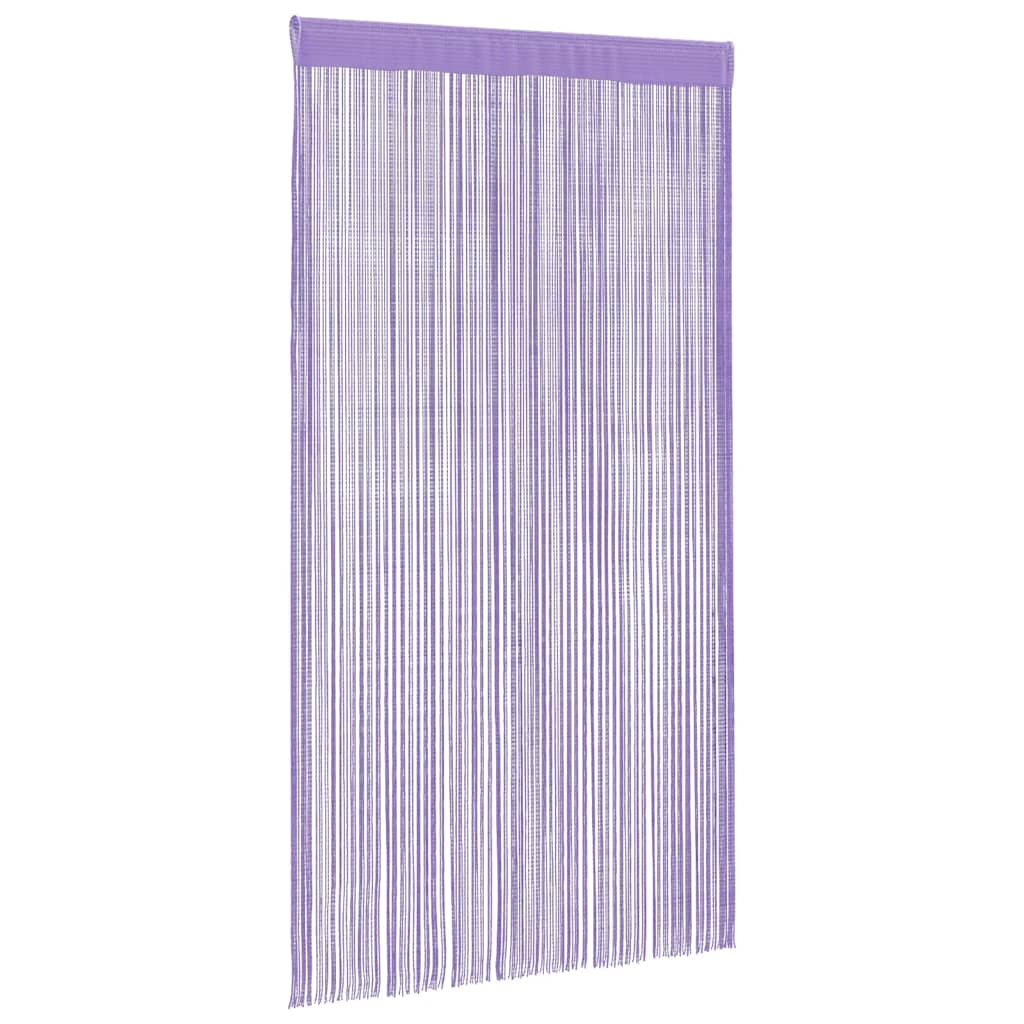 Nöörkardinad 2 tk, lillad, 100 x 250 cm