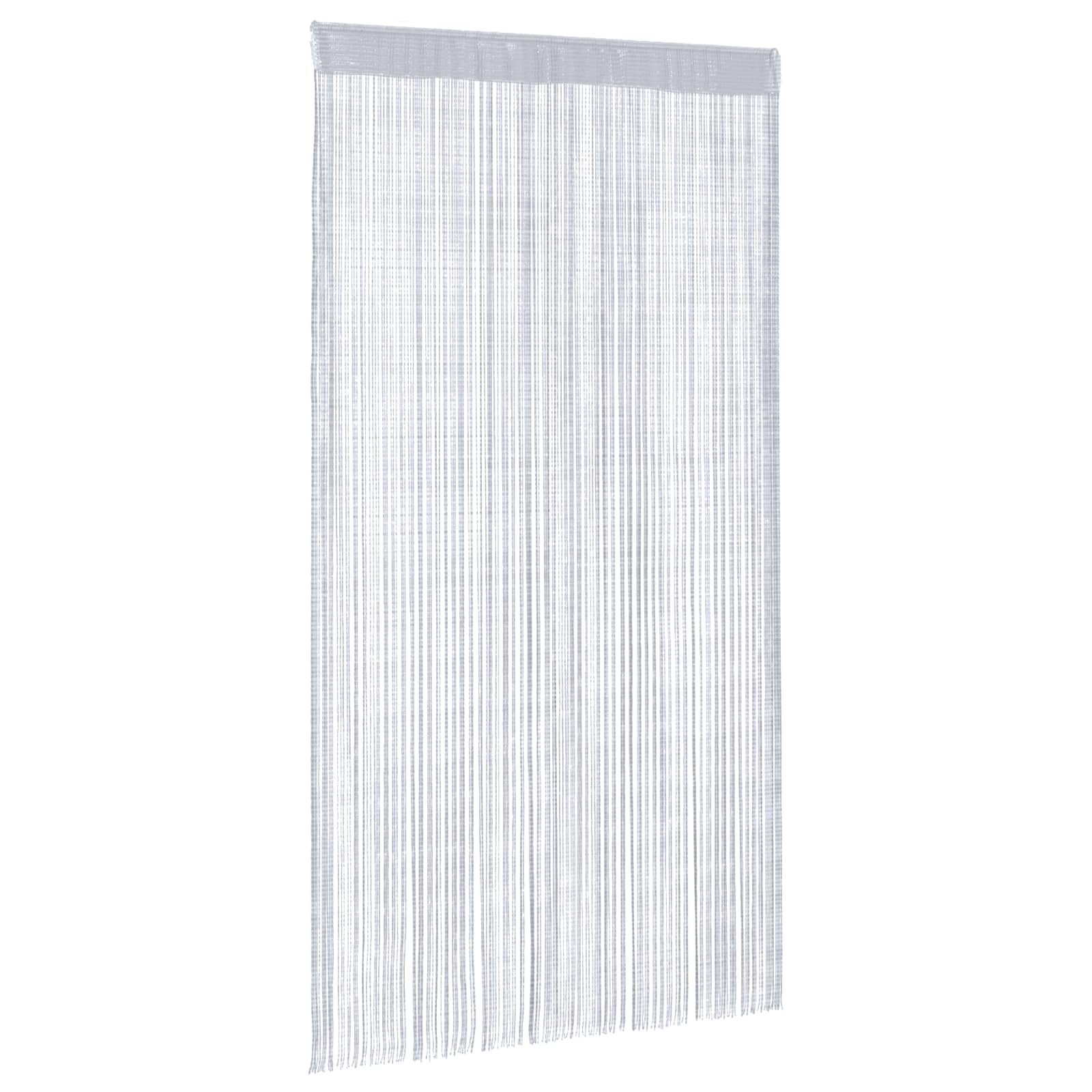Nöörkardinad 2 tk, helehall, 140x250 cm