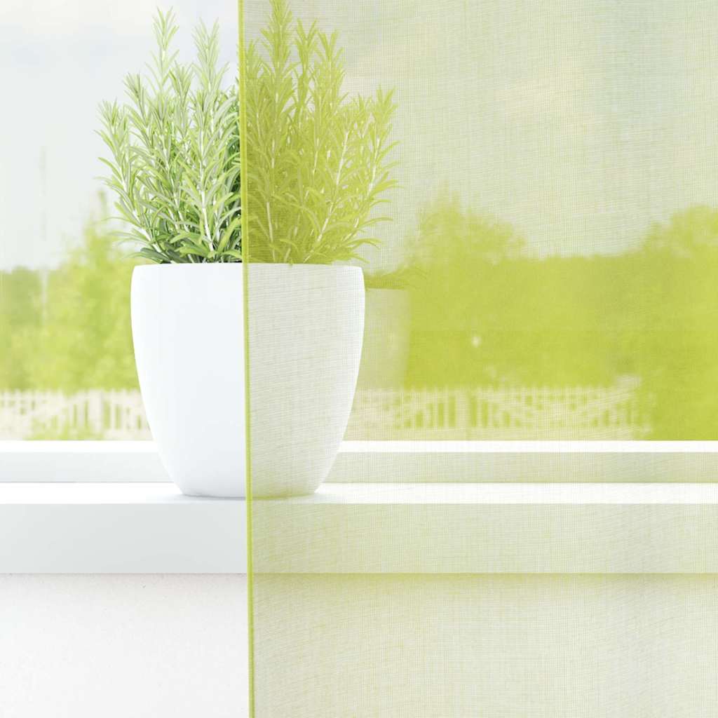 Voile kardinad koos läbivõredega 2 tk Apple Green 140x245 cm