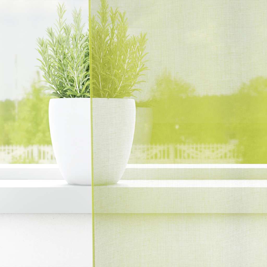 Voile kardinad rõngastega 2 tk Apple Green 140x260 cm