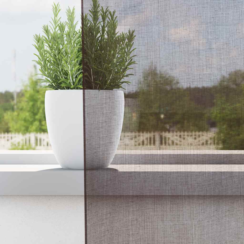 Voile kardinad rõngastega 2 tk Pruun 140x140 cm