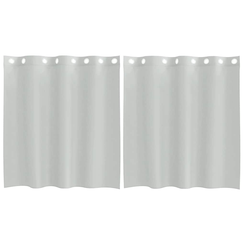 Rõngastihendiga kardinad 2 tk helehall 140x140 cm