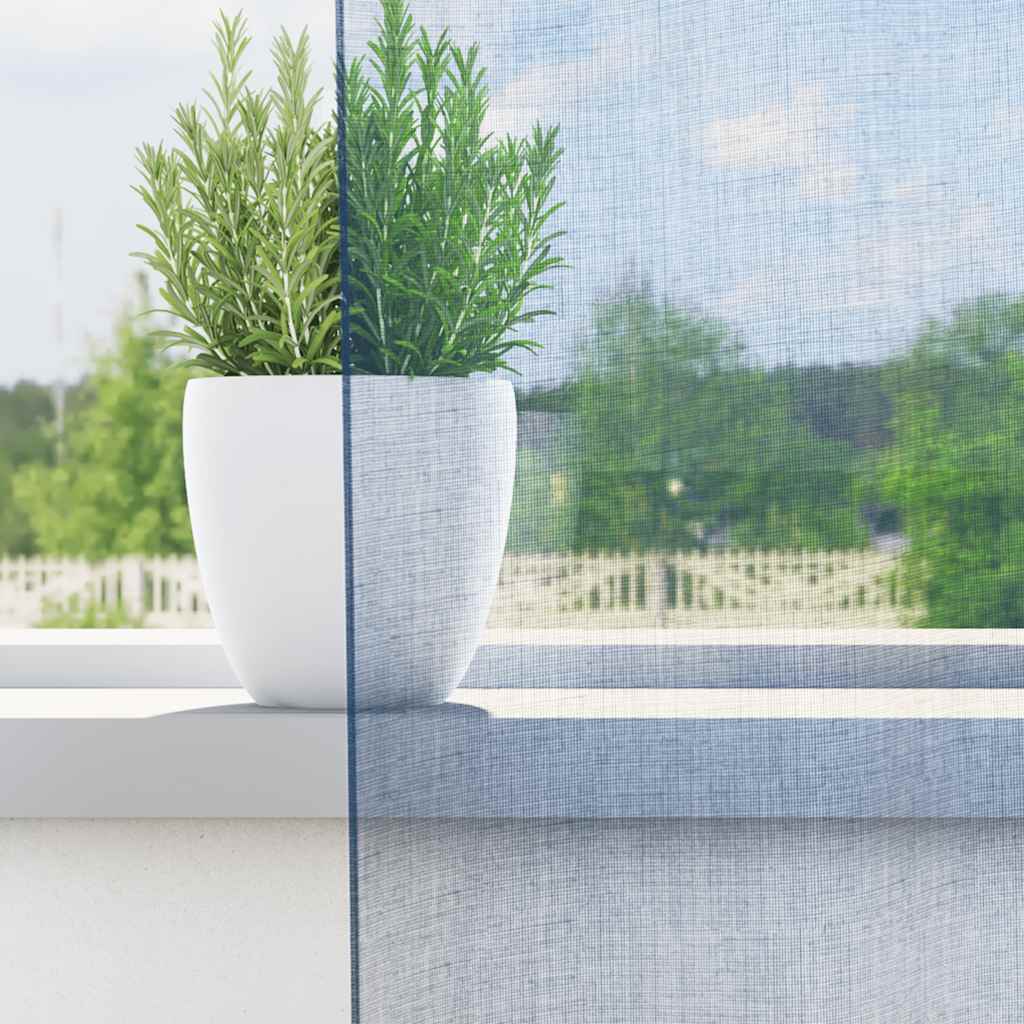Voile kardinad koos rõngastega 2 tk Royal Blue