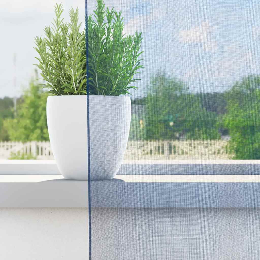 Voile kardinad koos rõngastega 2 tk Royal Blue