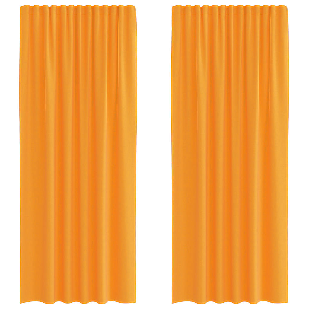 Voile kardinad varrastaskutega 2 tk oranžid