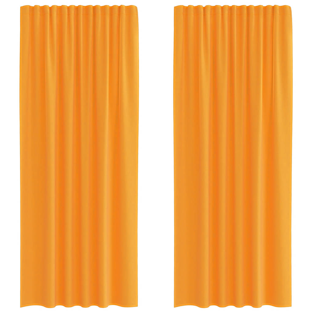 Voile kardinad varrastaskutega 2 tk oranžid