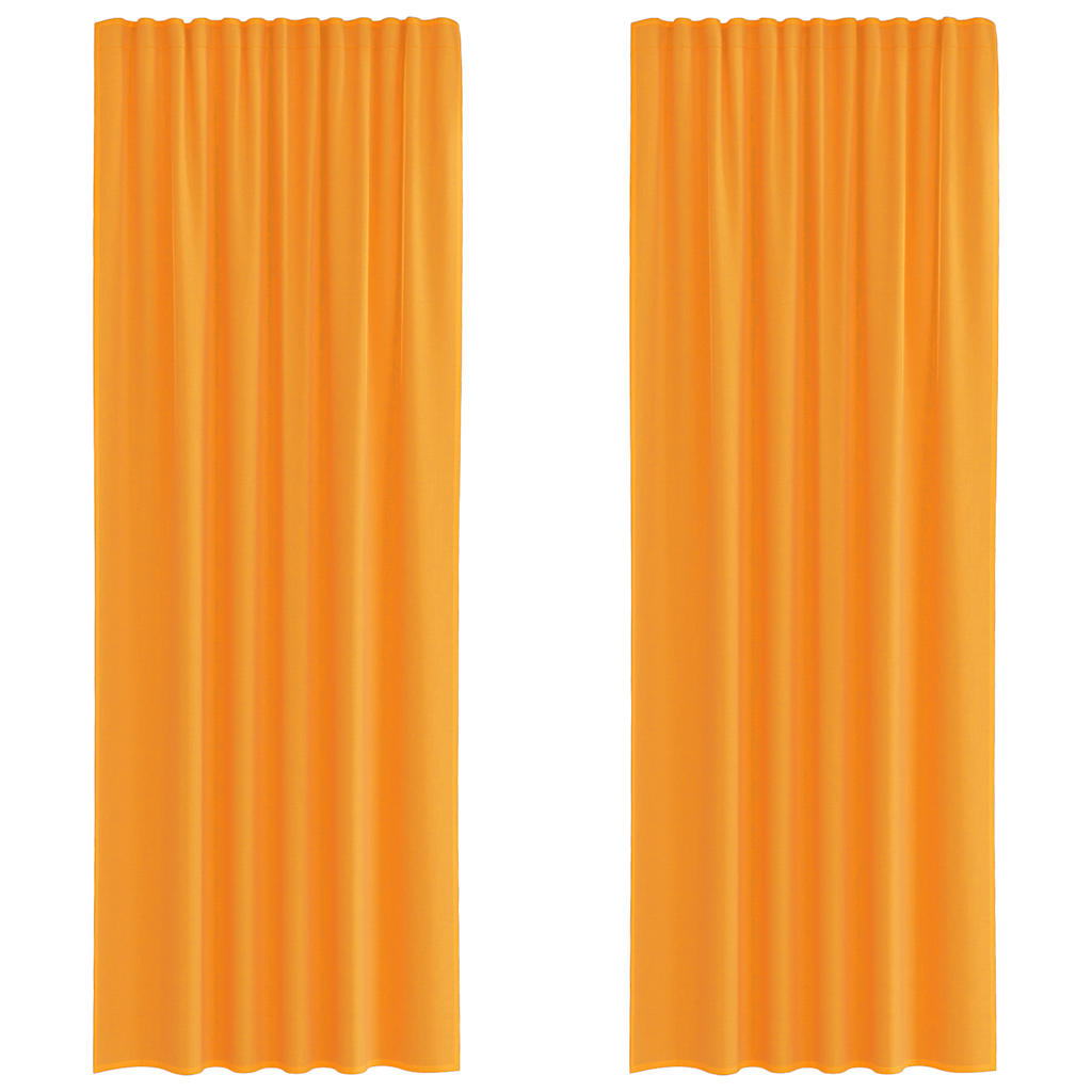 Voile kardinad varrastaskutega 2 tk oranžid