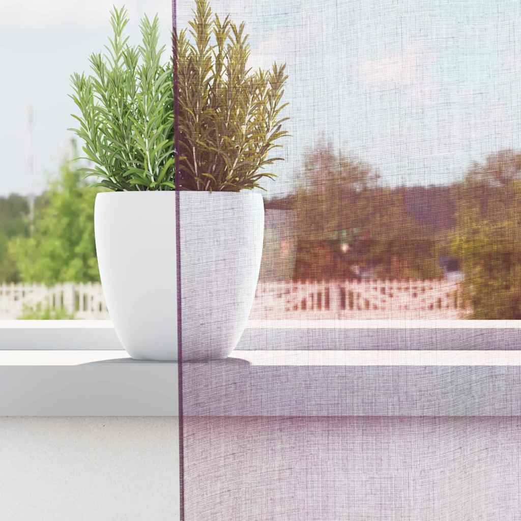 Voile kardinad varrastaskutega 2 tk lillad