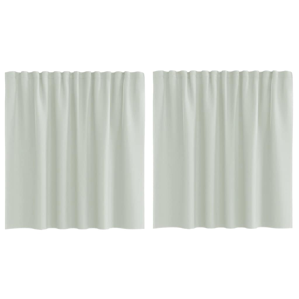Voile kardinad varrastaskutega 2 tk, helehall
