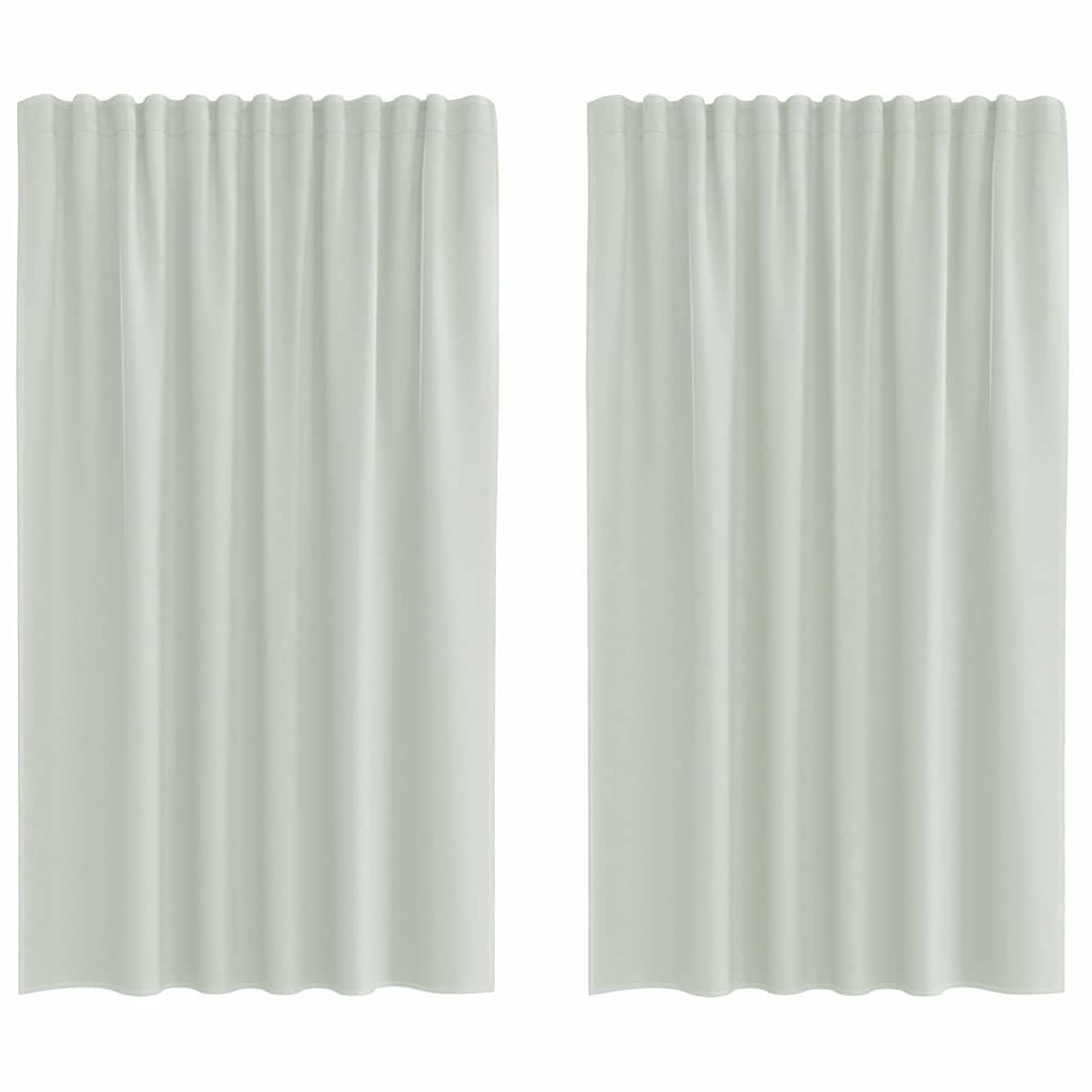 Voile kardinad varrastaskutega 2 tk, helehall