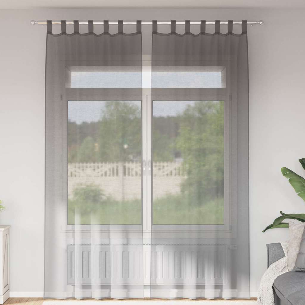 Aasadega Voile kardinad 2 tk Tumehall 140x260 cm