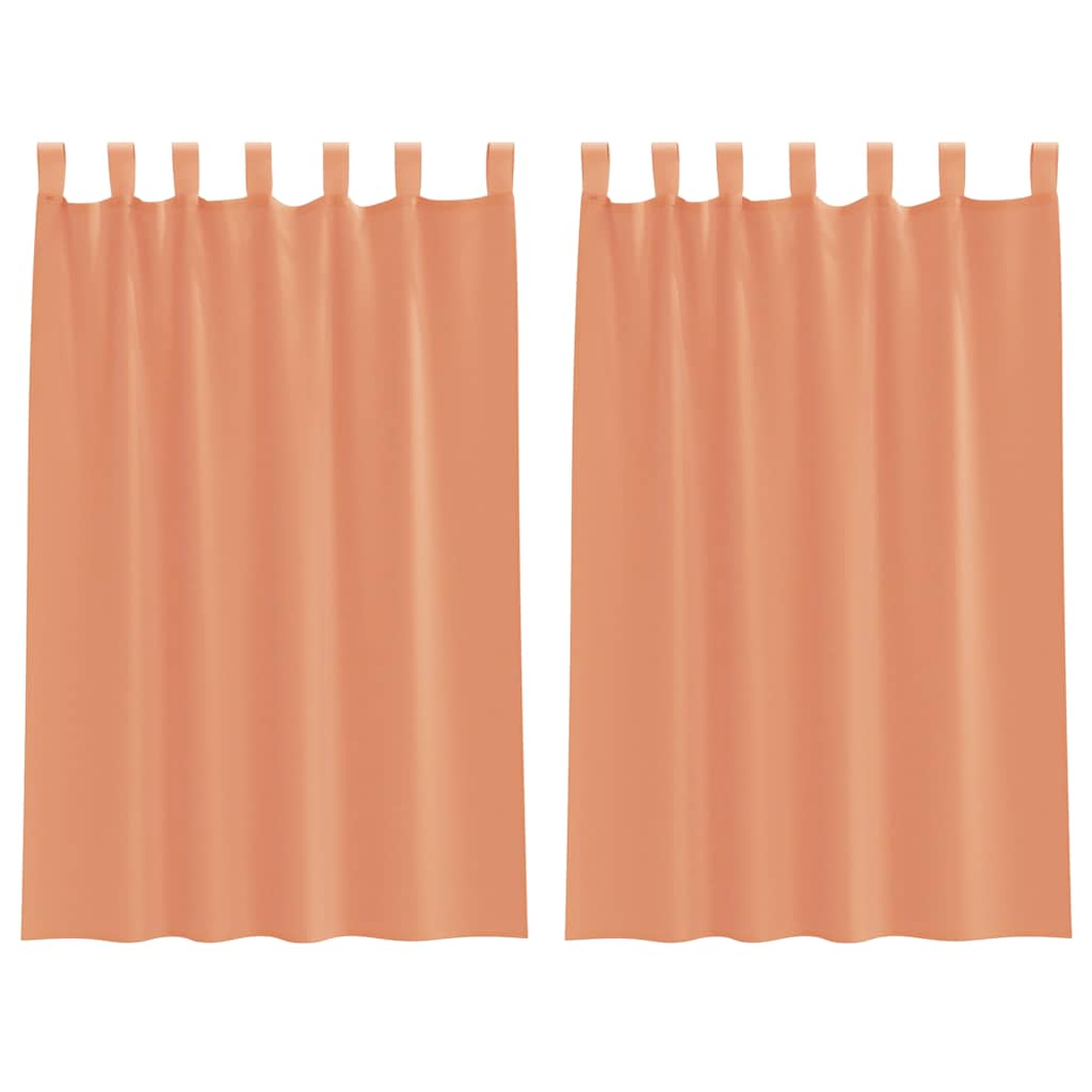 Aasadega Voile kardinad 2 tk terrakota 140x175 cm