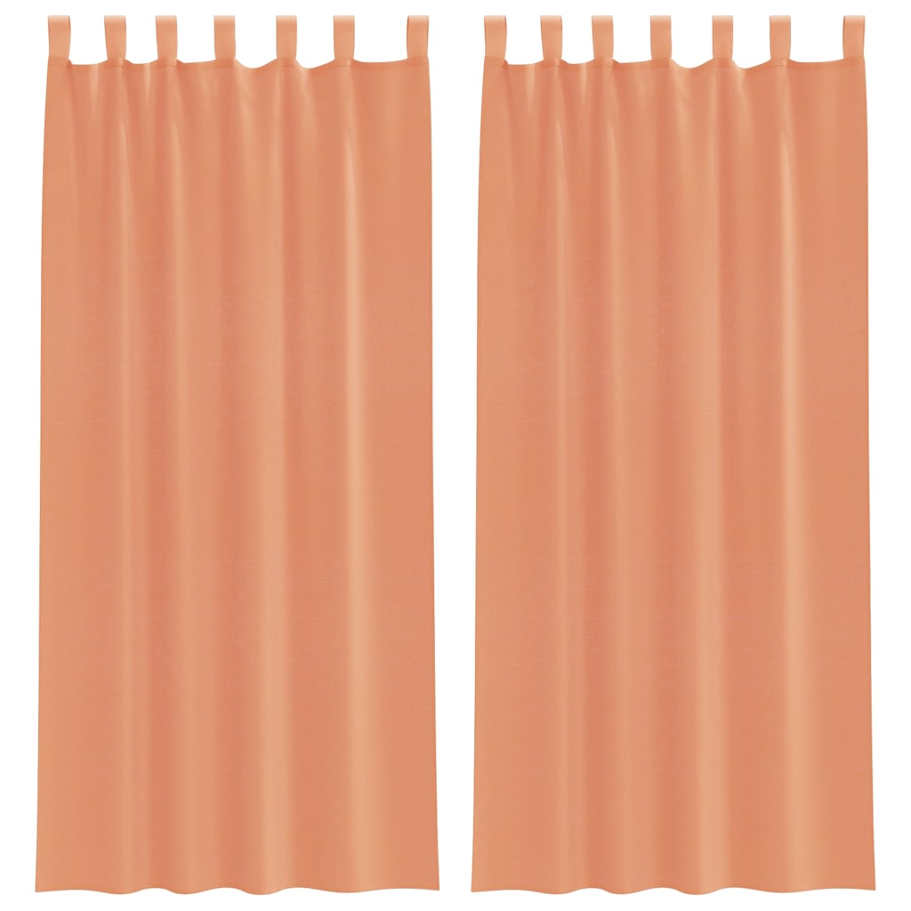 Aasadega Voile kardinad 2 tk terrakota 140x245 cm