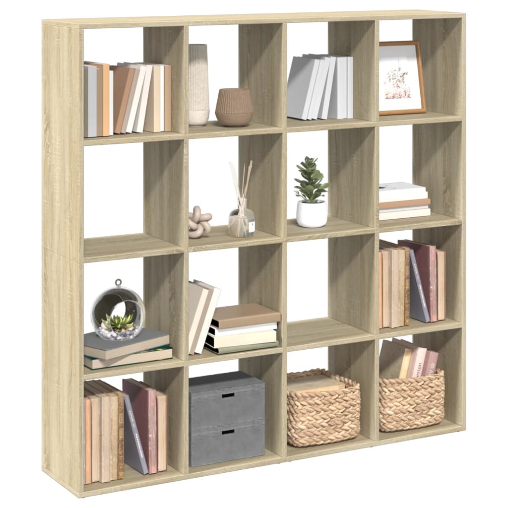 Raamaturiiul Sonoma tamm 137,5x29x137,5 cm tehispuit