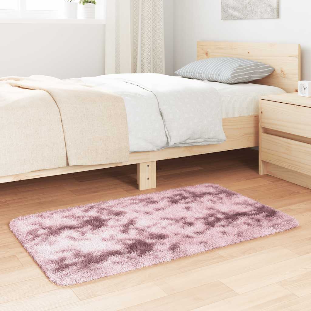 Kõrge narmaga Shaggy vaip, NAVARRA, tolmune roosa, 60x100 cm