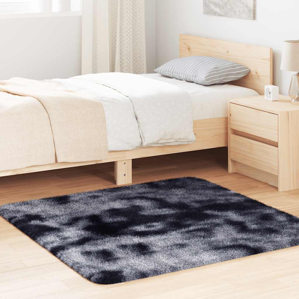 Kõrge narmaga Shaggy vaip, NAVARRA, tumehall, 120x120 cm