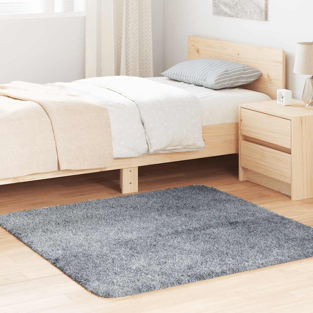 Kõrge narmaga Shaggy vaip, NAVARRA, helehall, 120x120 cm