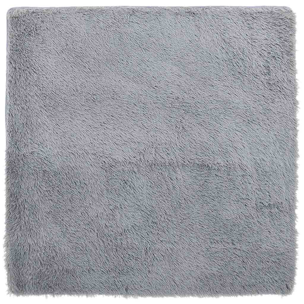 Kõrge narmaga Shaggy vaip, NAVARRA, helehall, 160x160 cm