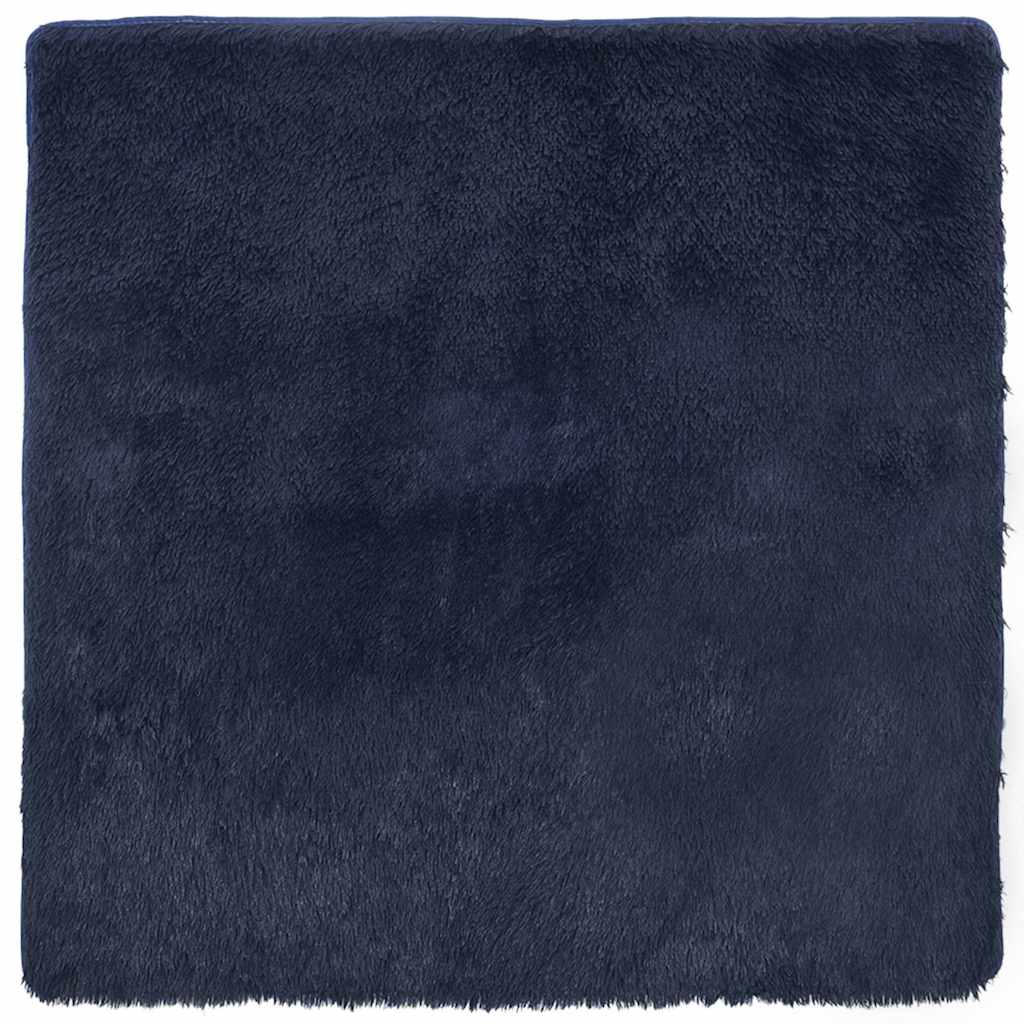 Kõrge narmaga Shaggy vaip, NAVARRA, tumesinine, 160x160 cm