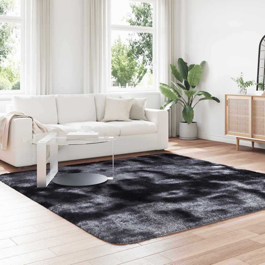 Kõrge narmaga Shaggy vaip, NAVARRA, tumehall, 240x240 cm