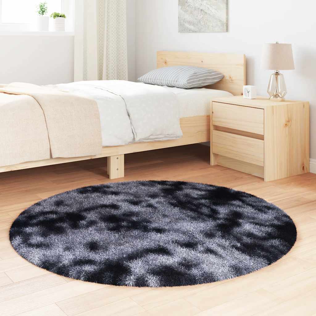 Kõrge narmaga Shaggy vaip, NAVARRA, tumehall, 120x120 cm