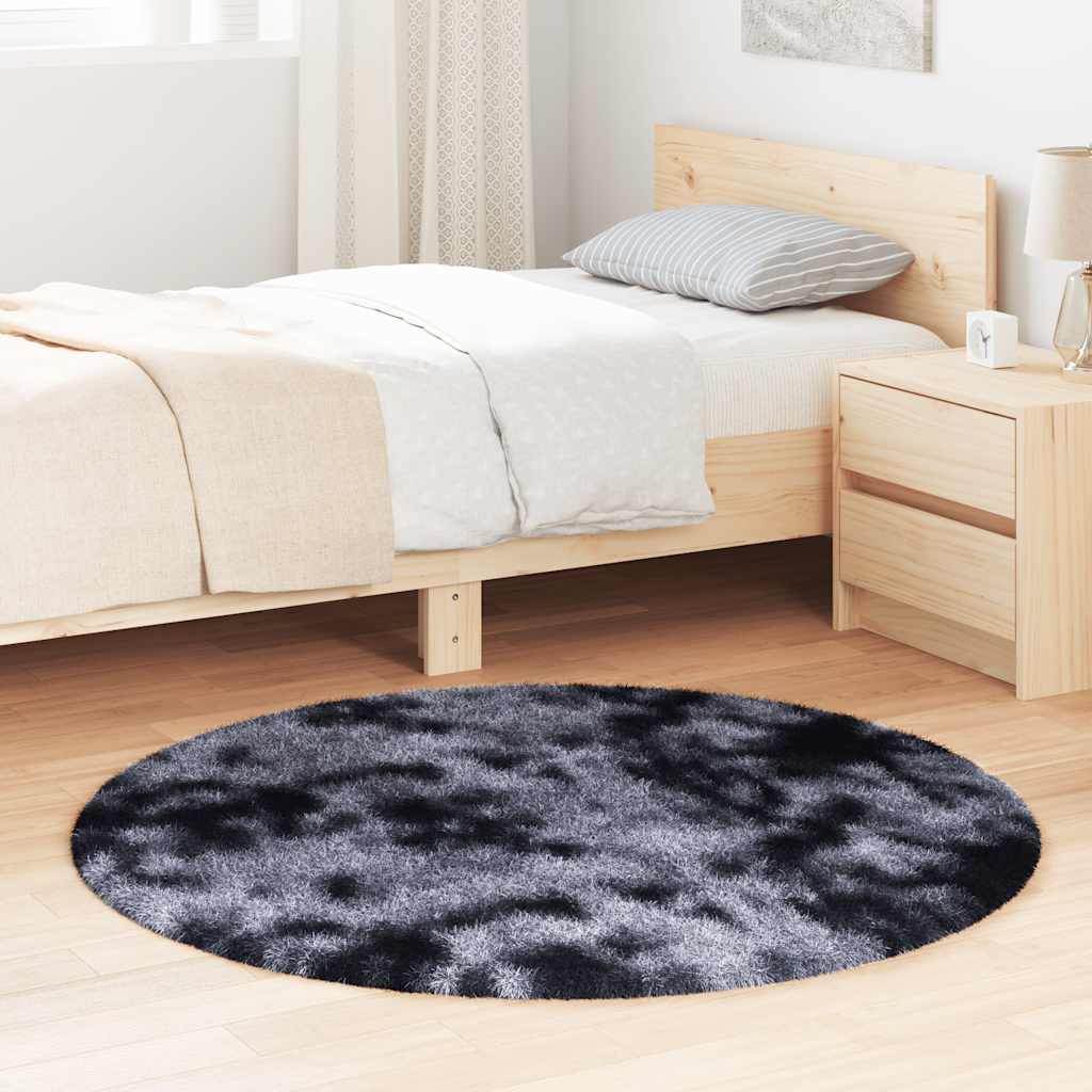 Kõrge narmaga Shaggy vaip, NAVARRA, tumehall, 120x120 cm