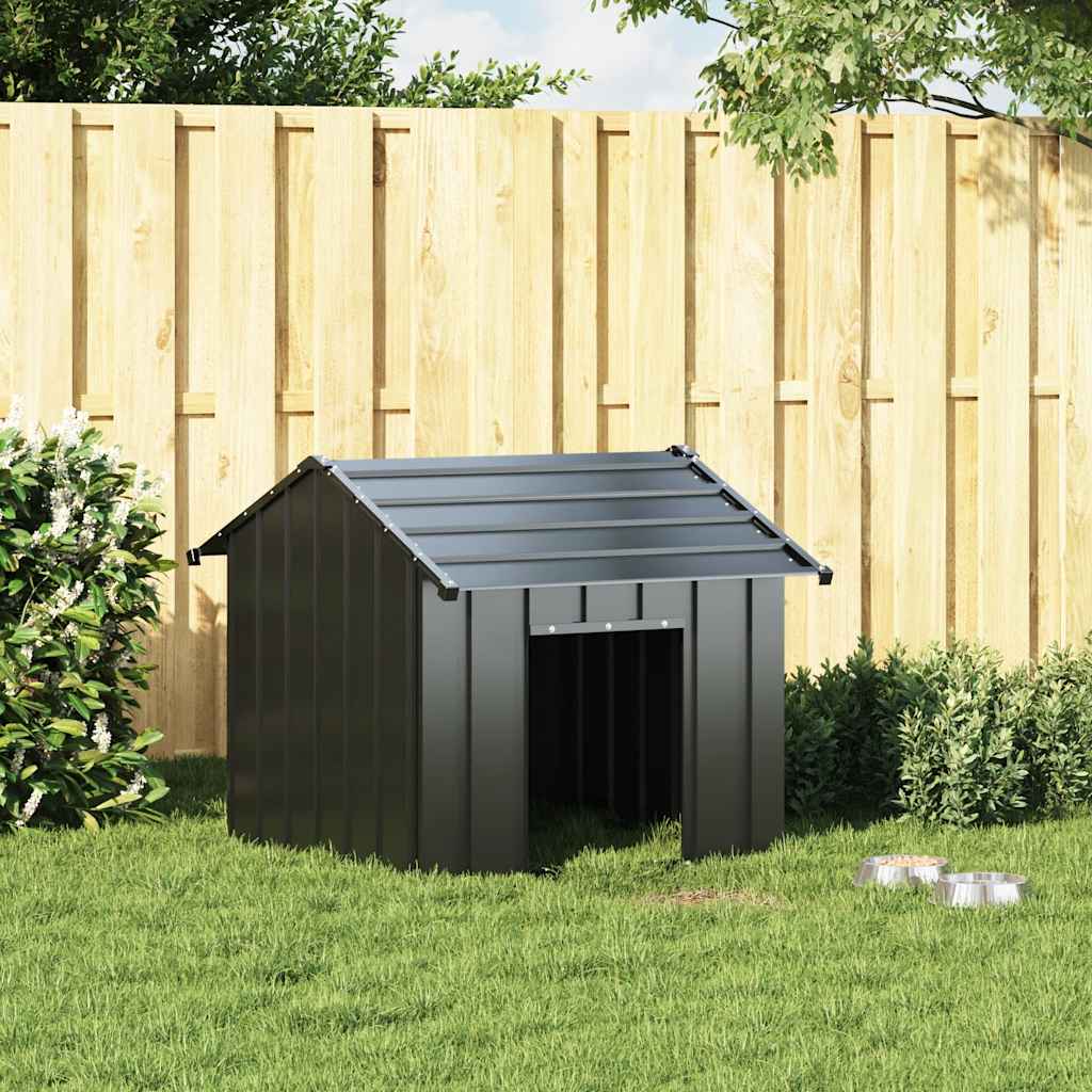 Katusega koeramaja 85x107x81 cm galvaniseeritud teras