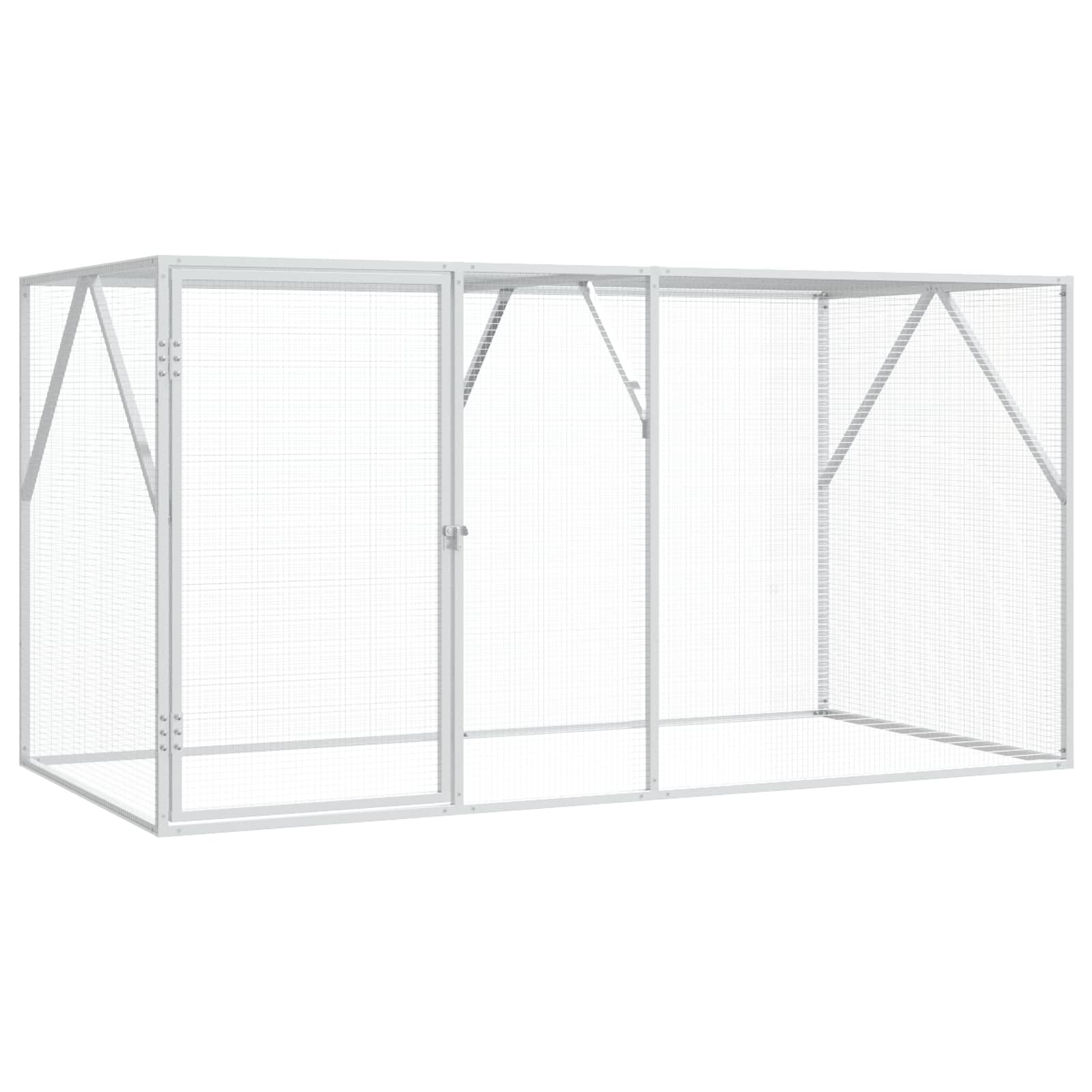 Lindude puur Hõbedane 208 x 102 x 108 cm