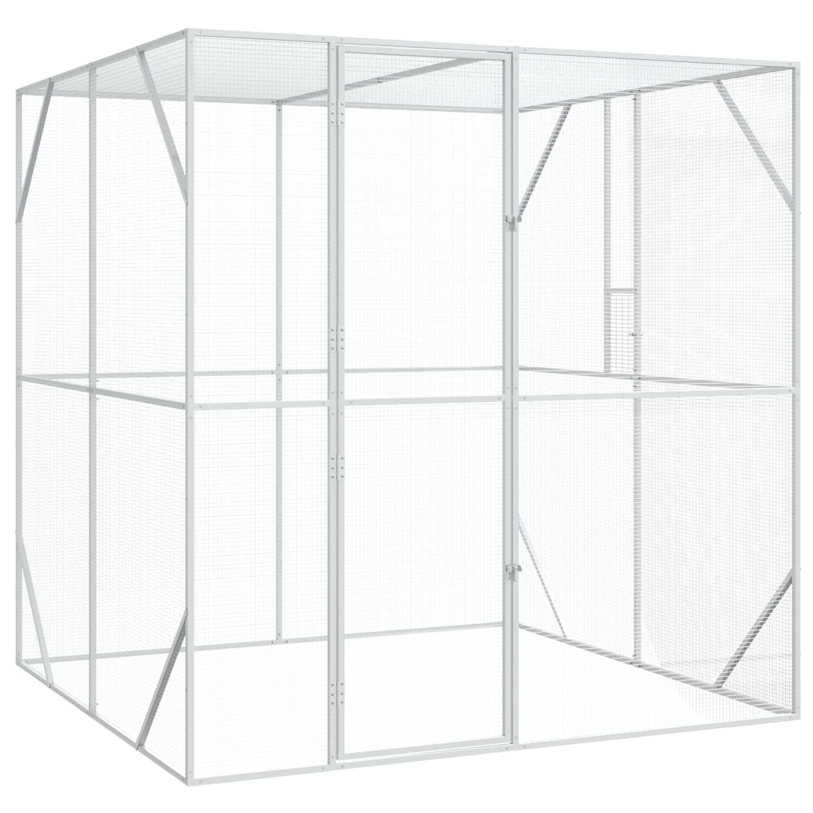 Lindude puur Hõbedane 209 x 202 x 214 cm