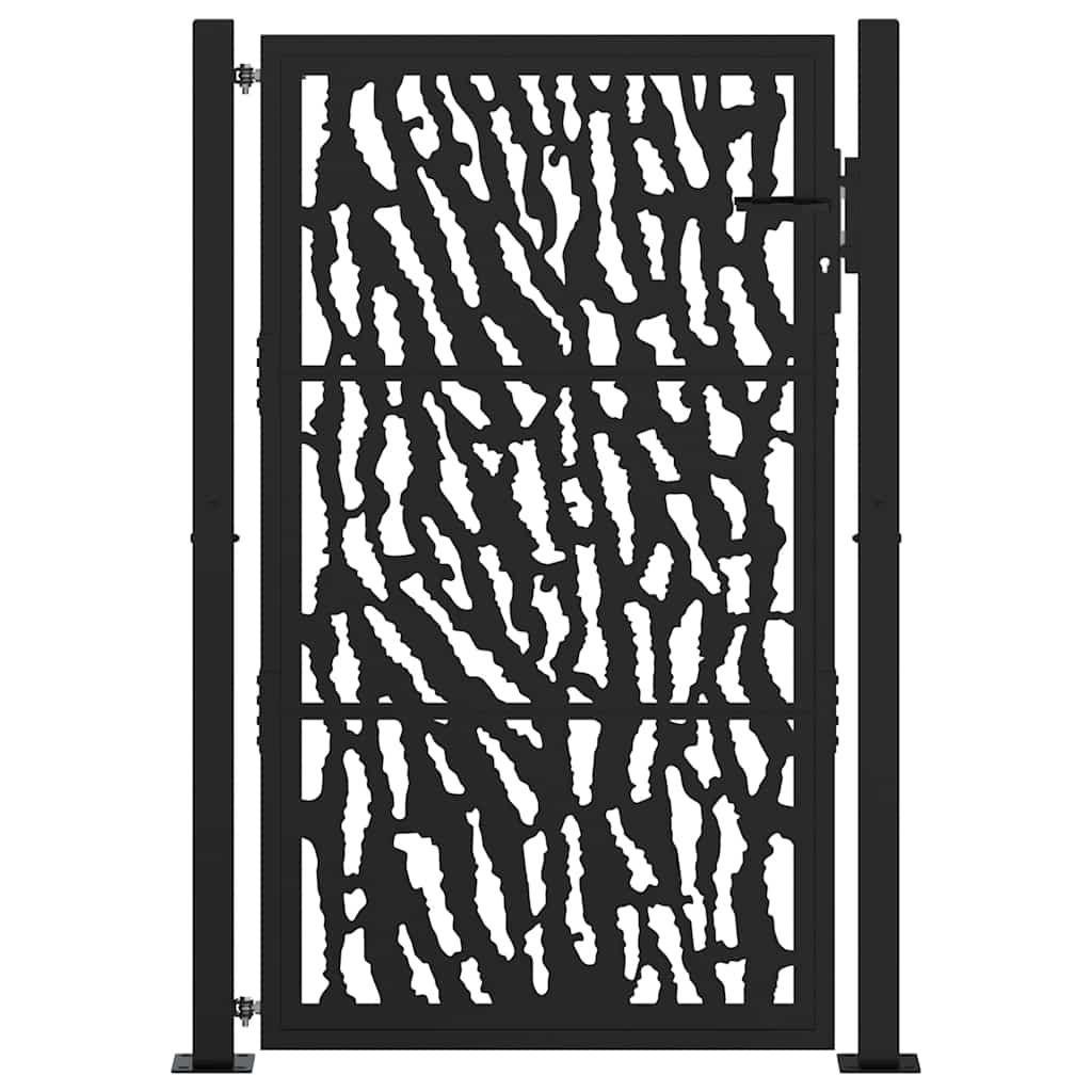 Aiavärav, must, 100 x 150 cm, terasest, mustriline