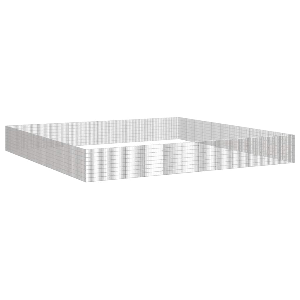 Loomade aedik 48 paneeli 54x80 cm tsingitud raud