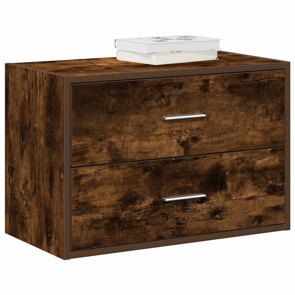 Kapp 2 sahtliga, suitsutatud tamm, 60x31x40 cm, tehispuit