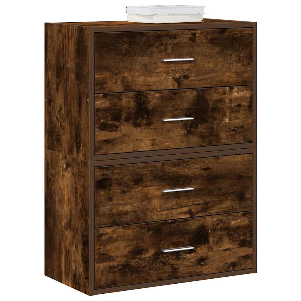 Kapid 4 sahtliga 2 tk, suitsutatud tamm, 60x31x40 cm, tehispuit