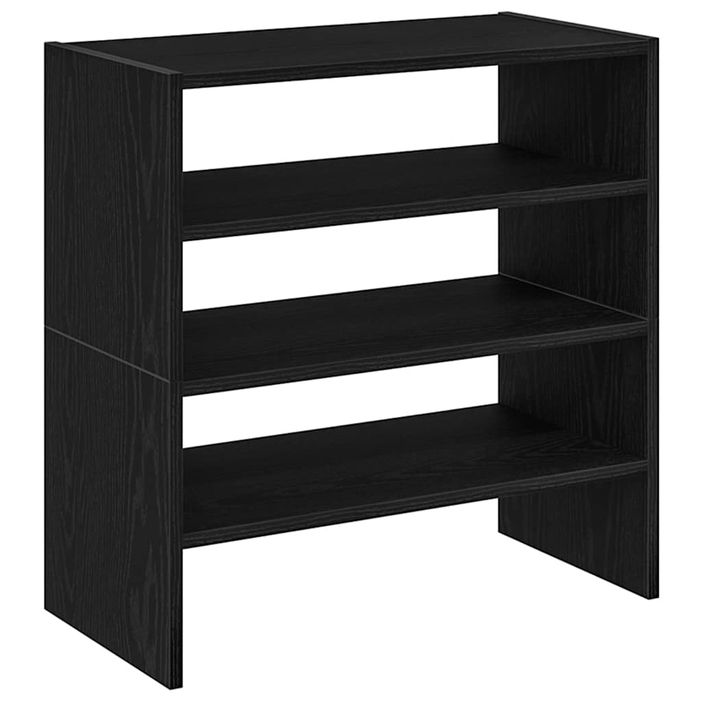 Kingariiulid 2 tk virnastatavad, must tamm, 60 x 30 x 30,5 cm