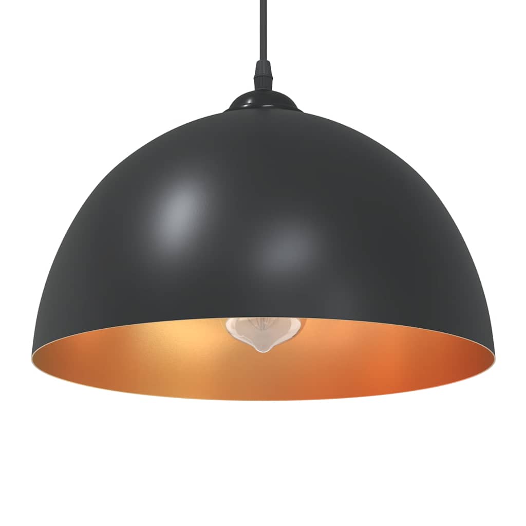 Rippvalgustid 2 tk, kõrgusega reguleeritavad, E27, mustad, Ø 30 cm, metall