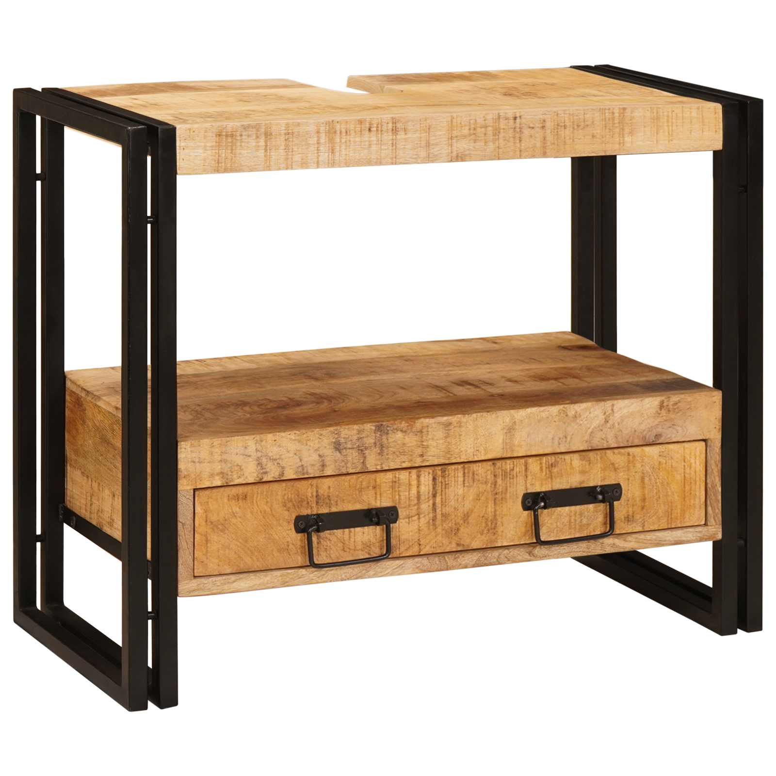 Peegli kapp sahtliga Pruun 71 x 33 x 58 cm Tugev mango puu