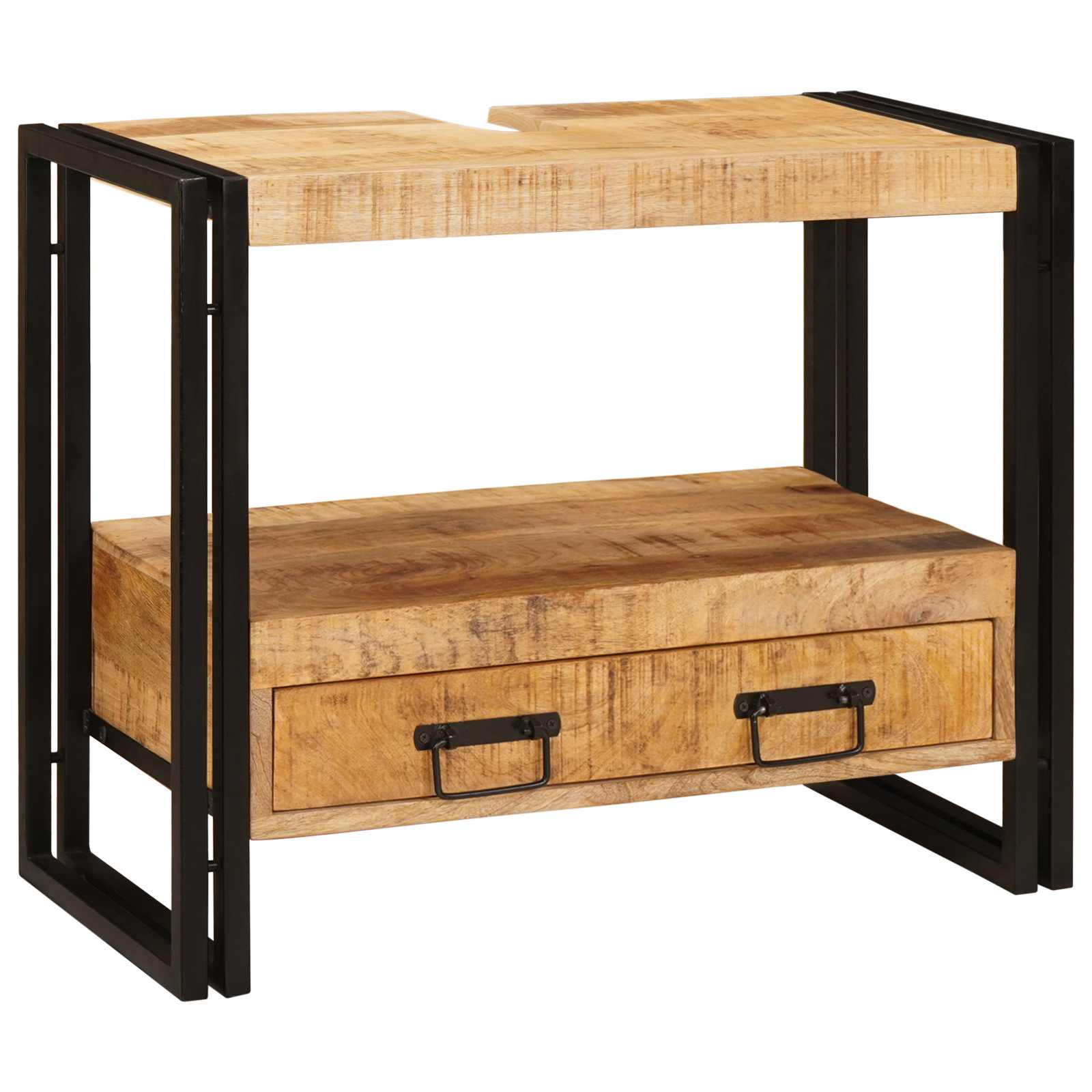 Peegli kapp sahtliga Pruun 71 x 33 x 58 cm Tugev mango puu