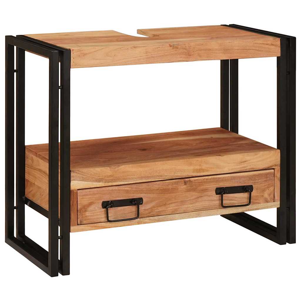 Peegli kapp sahtliga Pruun 71 x 33 x 58 cm Tugev akatsiapuu