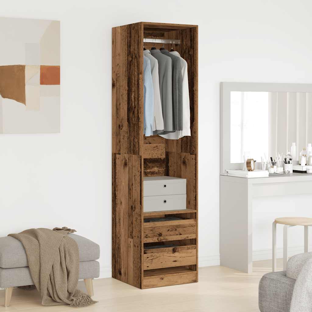 Garderoob vana puidu 50 x 50 x 200 cm tehispuit