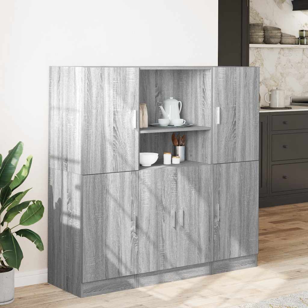 3-osaline vannitoakappide komplekt, hall sonoma tamm, tehispuit