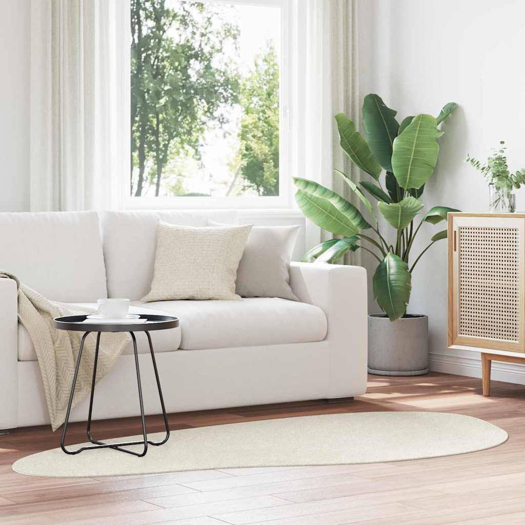 Vaip HUARTE Kreemjas 100 x 200 cm Polüester