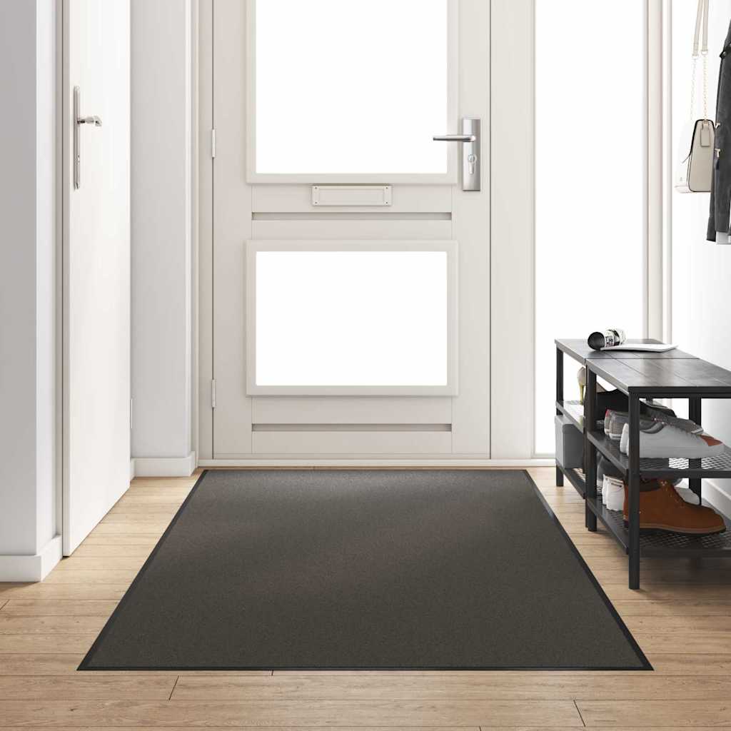 Uksematt Muu Antratsiit ja must 120 x 250 cm Polüamiid ja PVC