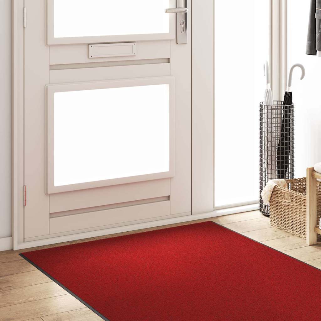 Uksematt Muu Punane ja Must 120 x 400 cm Polüamiid ja PVC