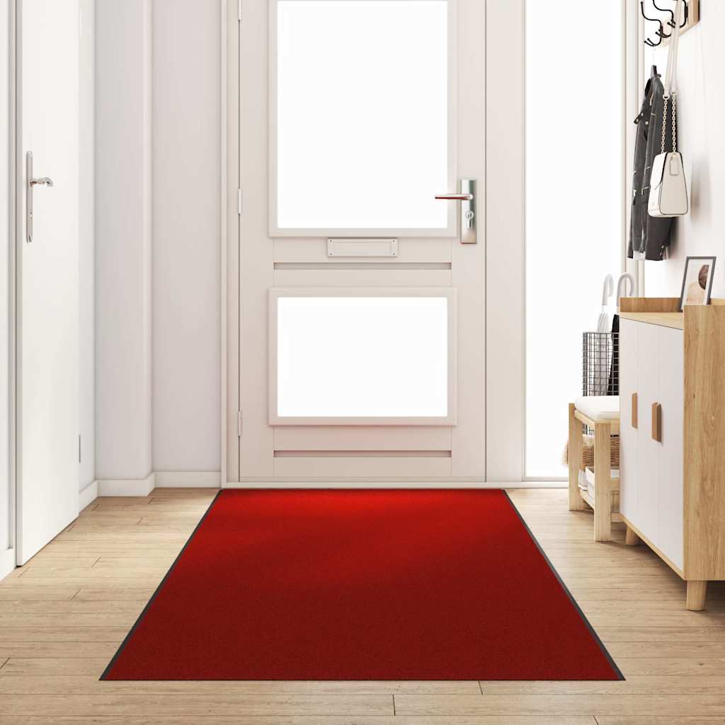 Uksematt Muu Punane ja Must 120 x 400 cm Polüamiid ja PVC
