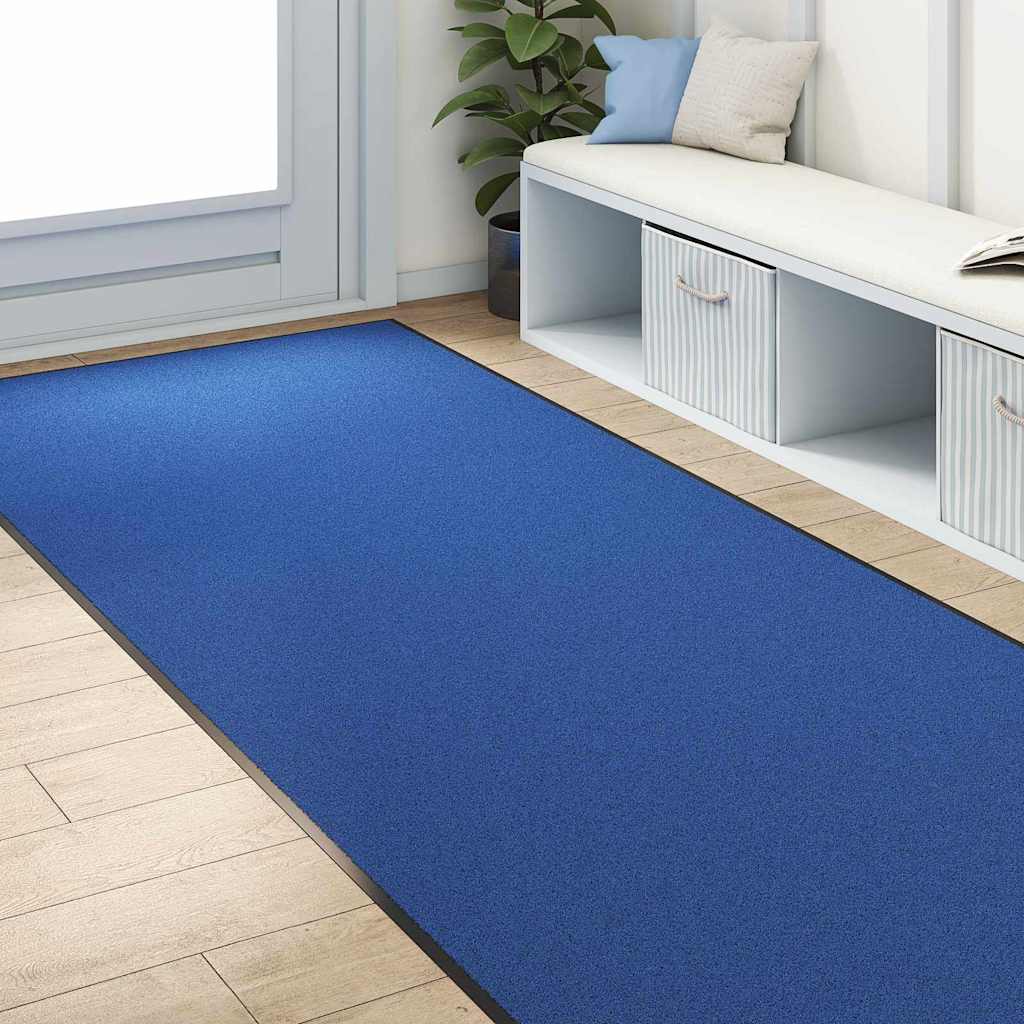 Uksematt Sinine ja Must 120 x 300 cm 100% polüamiid