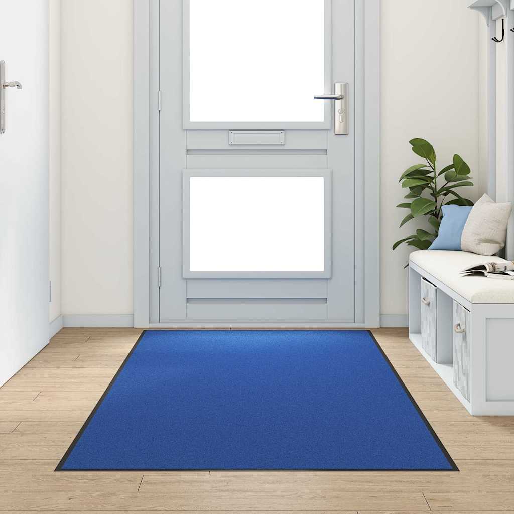 Uksematt Sinine ja Must 120 x 300 cm 100% polüamiid