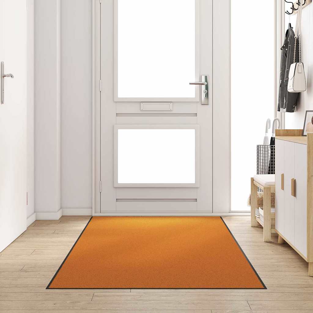 Uksematt Oranž ja Must 120 x 300 cm 100% polüamiid