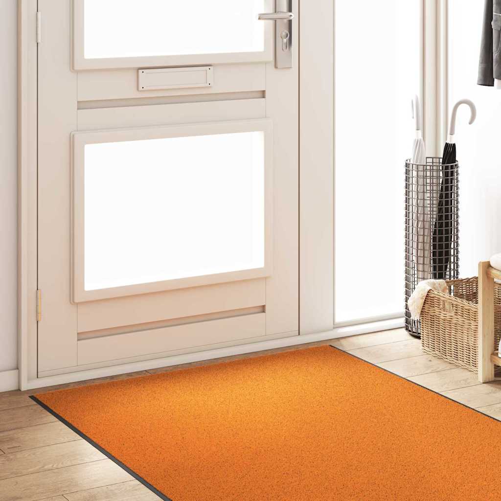 Uksematt Oranž ja Must 120 x 350 cm 100% polüamiid