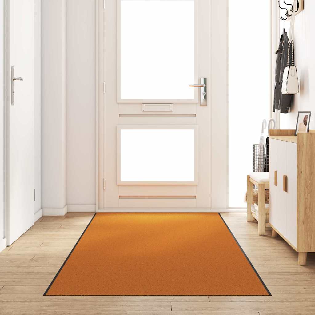 Uksematt Oranž ja Must 120 x 350 cm 100% polüamiid