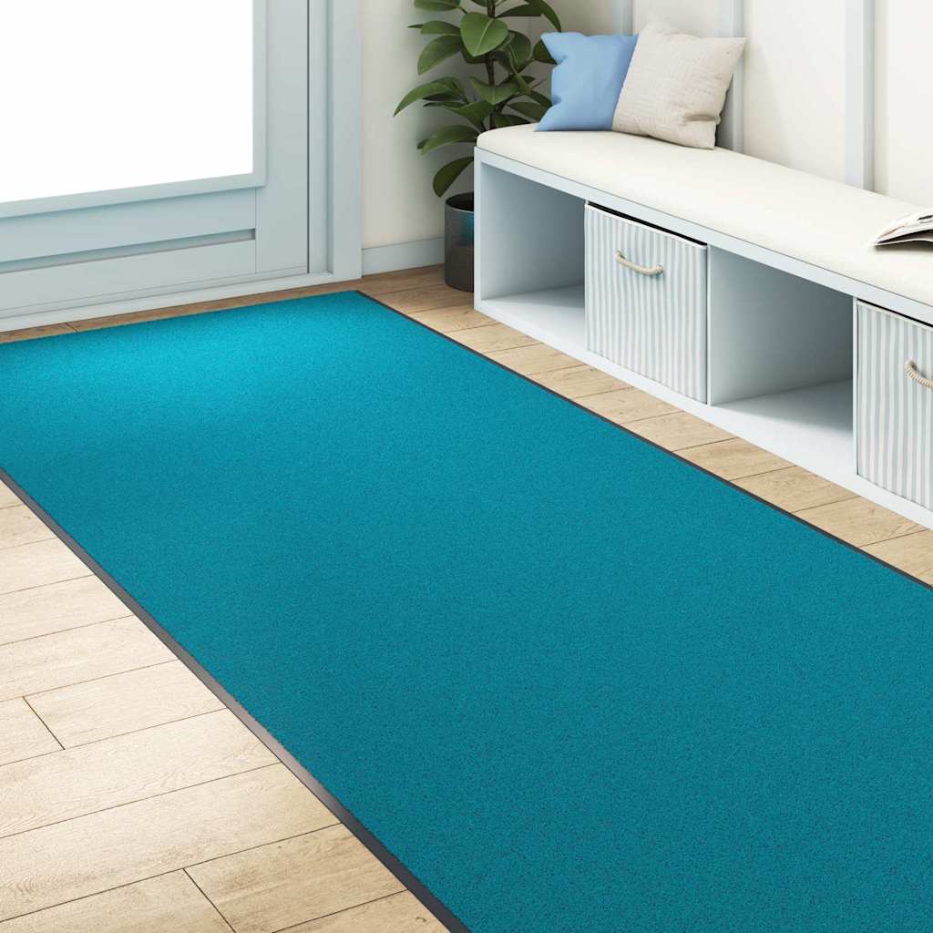 Uksematt Tsüaan ja Must 120 x 350 cm 100% polüamiid